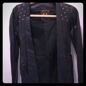 Jamison leather studded jacket
